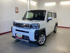 タフトＧターボ　クロムベンチャー衝突被害軽減ブレーキ　横滑り防止装置　オートハイビーム　アイドリングストップ　ステアリングスイッチ　オートライト　キーフリーシステム　オートエアコン　パノラマカメラ