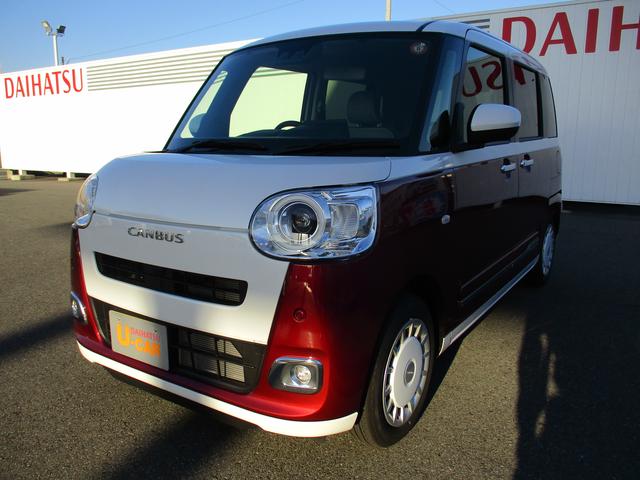 ムーヴキャンバスストライプスGターボR7年式 9インチディスプレイオーディオ バックモニター 2.704km(福岡県)の中古車