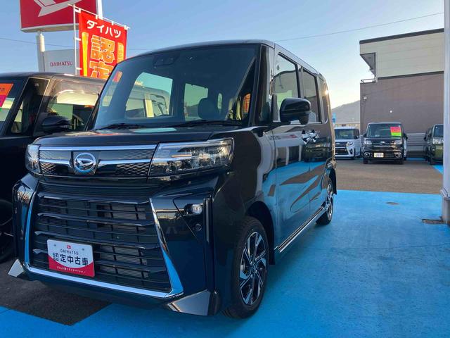 タントカスタムX スマートアシスト搭載4WD CVT 660cc 両側電動スライドドア 衝突被害軽減ブレーキ 横滑り防止装置 ABS アイドリングストップ プッシュボタンスタート オートエアコン ベンチシート(福島県)の中古車