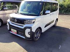 タントファンクロスインパネシフト　プッシュスタートスイッチ　電子カードキー　電動パーキングブレーキ　衝突軽減システム　レーンキープアシスト　アルミホイール　ＡＢＳ