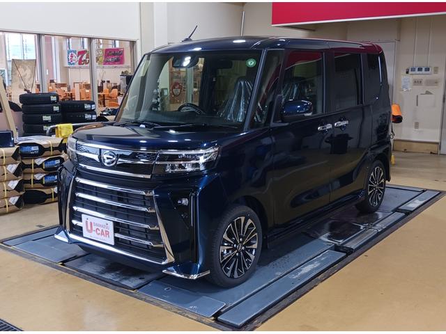 タントカスタムＲＳ走行距離６０３ｋｍ　当店試乗車上がりの１台です♪１年保証距離無制限　走行距離６０３ｋｍ　純正フルセグナビ　ＥＴＣ　バックカメラ　ブルートゥース　純正マット　オートライト　シートヒーター　　オート格納式ドアミラー　キーフリー（埼玉県）の中古車