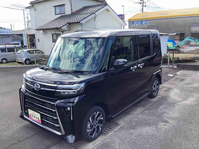 タントカスタムXインパネシフト プッシュスタートスイッチ 電子カードキー 電動パーキングブレーキ ディスプレイオーディオ 衝突軽減ブレーキ 車線逸脱防止 アルミホイール ABS 両側パワースライドドア(鹿児島県)の中古車