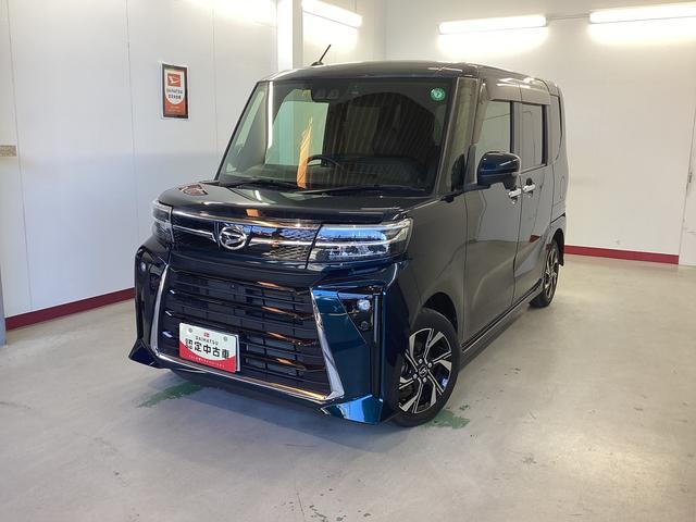 タントカスタムX衝突被害軽減ブレーキ 横滑り防止装置 オートハイビーム アイドリングストップ ステアリングスイッチ オートライト キーフリー オートエアコン ナビ ドラレコ パノラマカメラ ETC マット バイザー(岐阜県)の中古車