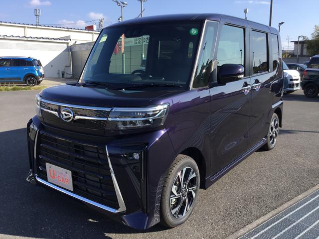 タントカスタムＸ１年保証距離無制限　走行距離７５キロ　純正ナビ　バックカメラ　純正マット　ＬＥＤヘッドランプ　アイドリングストップ　プッシュボタンスタート　オート格納式ドアミラー　オプションカラー（埼玉県）の中古車