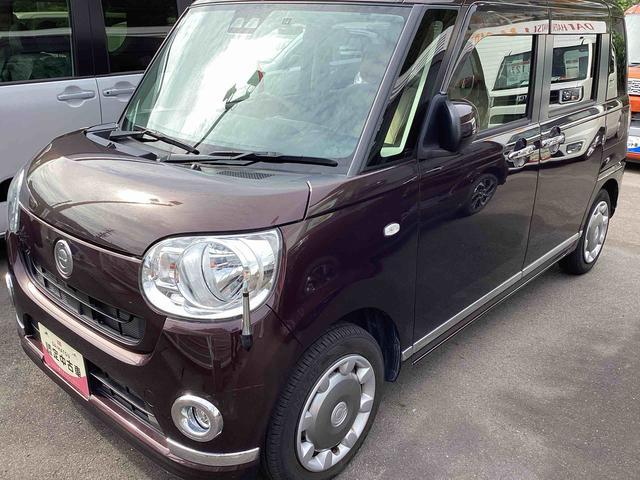 ムーヴキャンバスＸメイクアップリミテッド　ＳＡIIIインパネシフト　プッシュスタートスイッチ　電子カードキー　衝突被害軽減システム　ＡＢＳ　レーンキープ　カーナビ　オートエアコン（鹿児島県）の中古車