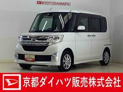 タントカスタムＸ　ＳＡＩＩ　助手席側リヤパワースライドドア助手席側リヤパワースライドドア　スマートアシストＩＩ　プッシュボタンエンジンスタート　ＵＳＢチューナー　オートエアコン　ＬＥＤヘッドライト　オートライト　アルミホイール　電動格納式ドアミラー　ＡＢＳ