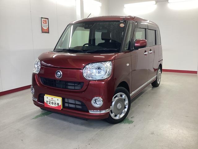 ムーヴキャンバスＧブラックインテリアリミテッド　ＳＡIII衝突被害軽減ブレーキ　横滑り防止装置　オートハイビーム　アイドリングストップ　ステアリングスイッチ　キーフリー　オートエアコン　ナビ　パノラマカメラ　ＥＴＣ　　社外ドラレコ　マット　バイザー（岐阜県）の中古車