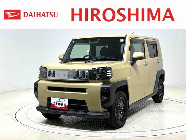 タフトＸ　６．８インチディスプレイオーディオ　バックカメラスカイフィールトップ　ＬＥＤヘッドランプ　コーナーセンサー　プッシュボタンスタート　キーフリーシステム　電動パーキングブレーキ　バックカメラ　スチールホイール（広島県）の中古車