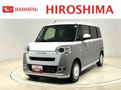 ムーヴキャンバスストライプスＧ　バックモニター　電動パーキングブレーキＬＥＤオートライト・フォグランプ　電動パーキングブレーキ　プッシュボタンスタート　セキュリティアラーム　バックカメラ　両側パワースライドドアウエルカムオープン機能　オート電動格納式ドアミラー