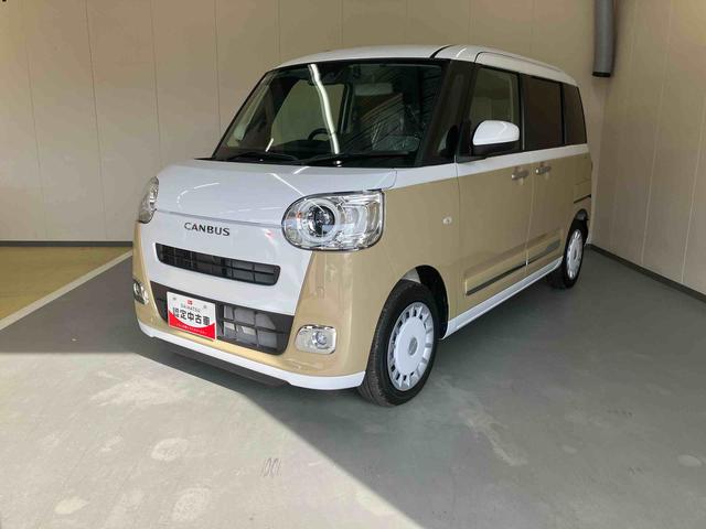 ムーヴキャンバスストライプスＧ／ナビ／バックモニター／両側パワースライドドアナビ　バックモニター　ドライブレコーダー　オートエアコン　インパネシフト　電動パーキングブレーキ　キーフリー　両側パワースライドドア　スライドドアイージークローザー　ホッとカップホルダー（三重県）の中古車