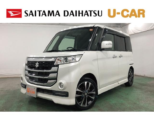 スペーシアカスタムＺターボ　走行５４４０６キロ／シートヒーター／フルセグナビ１年保証距離無制限　走行距離５４４０６キロ　フルセグナビ　バックカメラ　ブルートゥース　純正マット　ＬＥＤヘッドランプ　シートヒーター　両側電動スライドドア（埼玉県）の中古車