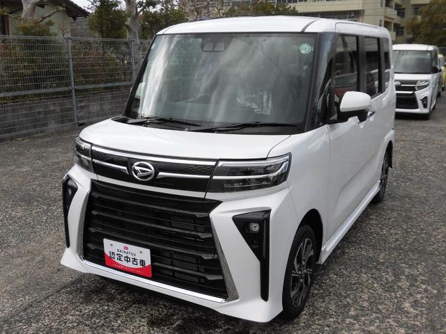 タントカスタムＸＬＥＤヘッドライト／フォグランプ　両側パワースライドドア　コーナーセンサー　運転席／助手席シートヒーター　禁煙車　記録簿　認定中古車　レーンアシスト　衝突回避支援システム搭載車（島根県）の中古車