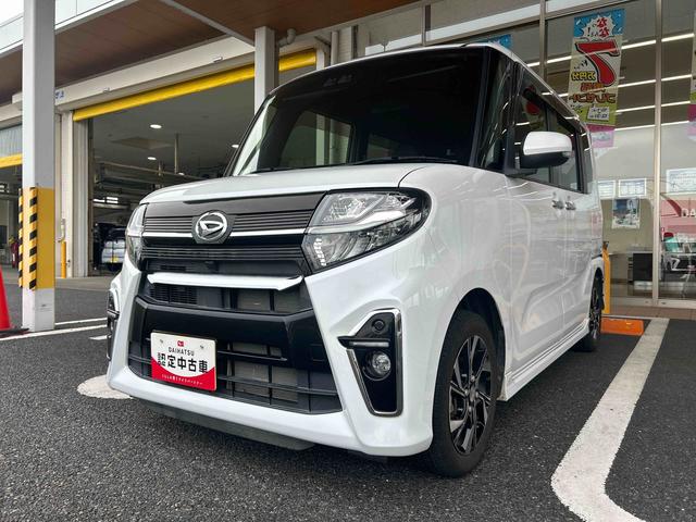 タントカスタムＸインパネシフト　プッシュスタートスイッチ　電子カードキー　カーナビ　バックモニター　衝突軽減ブレーキ　車線逸脱防止　アルミホイール　両側パワースライドドア　ＡＢＳ（鹿児島県）の中古車