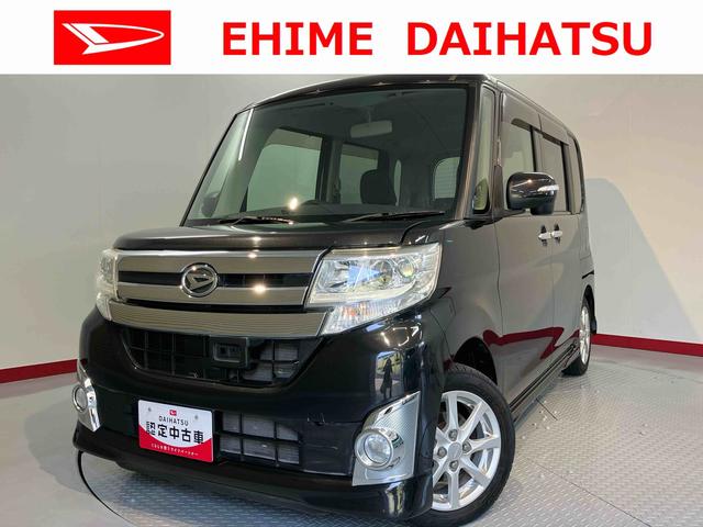 タントカスタムＸ　ＳＡＥＴＣ　片側電動スライドドア　プッシュスタート　アイドリングストップ　ベンチシート　ディスチャージヘッドライト　電動格納ドアミラー　キーフリーシステム（愛媛県）の中古車