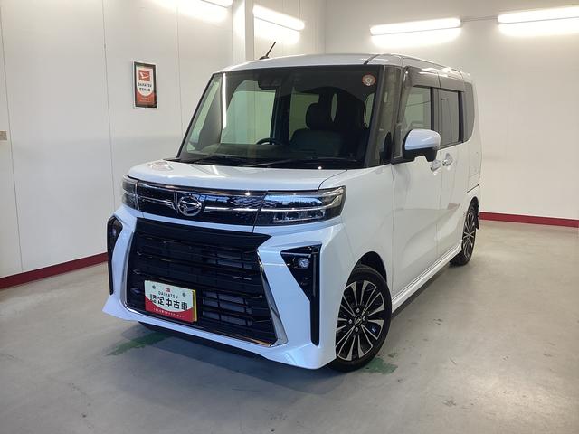 タントカスタムRS衝突被害軽減ブレーキ 横滑り防止装置 オートハイビーム アイドリングストップ ステアリングスイッチ オートライト キーフリー オートエアコン ナビ ドラレコ パノラマカメラ ETC マット バイザー(岐阜県)の中古車