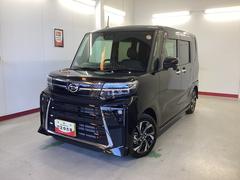 タントカスタムＸ衝突被害軽減ブレーキ　横滑り防止装置　オートハイビーム　アイドリングストップ　ステアリングスイッチ　オートライト　キーフリーシステム　オートエアコン　パノラマカメラ　マット　バイザー