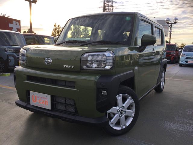 タフトＧ　走行距離１２１０キロ１年保証距離無制限　走行距離１２１０キロ　純正フルセグナビ　サイドエアバッグ　ＬＥＤヘッドランプ　アイドリングストップ　シートヒーター　オート格納式ドアミラー　電動パーキングブレーキ（埼玉県）の中古車