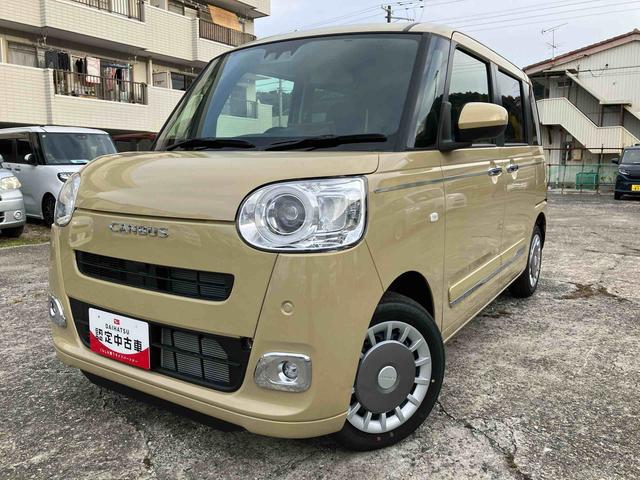 ムーヴキャンバスセオリーＧ２ＷＤ　スマートアシスト　両側電動スライドドア　シートヒーター　　電動パーキングブレーキ　オートホールド機能　プッシュボタンスタート　衝突警報機能　コーナーセンサー　アイドリングストップ　バックカメラ（福島県）の中古車