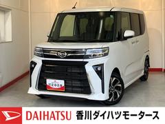 タントカスタムＸ　オーディオレス／両側パワースライドドアワンオーナー　オーディオレス　バックモニター対応カメラ　両側パワースライドドア　電動パーキングブレーキ　オートブレーキホールド　運転席・助手席シートヒーター　純正１４インチアルミホイール　スマートキー