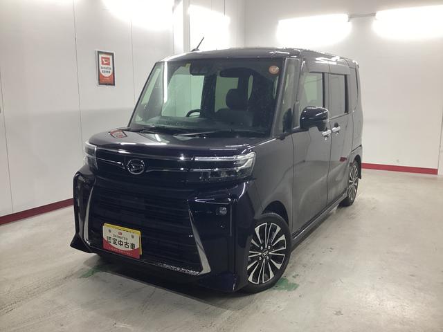 タントカスタムＲＳ衝突被害軽減ブレーキ　横滑り防止装置　オートハイビーム　アイドリングストップ　ステアリングスイッチ　オートライト　キーフリーシステム　オートエアコン　ナビ　ドラレコ　パノラマカメラ　マット　バイザー（岐阜県）の中古車