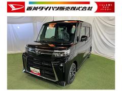 タントカスタムＸ認定中古車　ＣＶＴ　９インチディスプレイオーディオ　バックカメラ　ＥＴＣ　キーフリーシステム　ステアリングスイッチ　両側パワースライドドア　助手席側ピラーレス　オートエアコン　オートライト