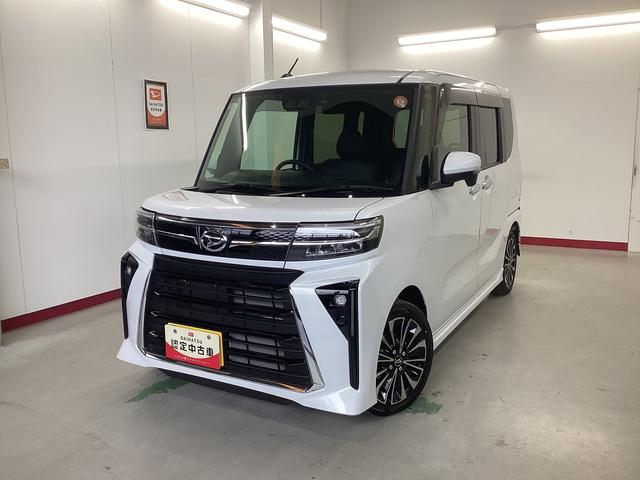 タントカスタムＲＳ衝突被害軽減ブレーキ　横滑り防止装置　オートハイビーム　アイドリングストップ　ステアリングスイッチ　オートライト　キーフリー　オートエアコン　ナビ　ドラレコ　パノラマカメラ　ＥＴＣ　マット　バイザー（岐阜県）の中古車