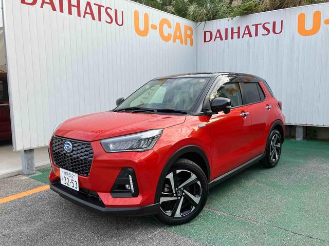 ロッキープレミアムＧ　ＨＥＶオートエアコン　衝突回避支援システム　コーナーセンサー　キーフリーシステム　プッシュボタンスタート　ＬＥＤヘッドランプ（沖縄県）の中古車