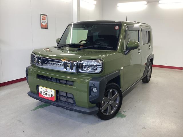 タフトＧターボ衝突被害軽減ブレーキ　横滑り防止装置　オートハイビーム　アイドリングストップ　ステアリングスイッチ　オートライト　キーフリー　オートエアコン　ナビ　ドラレコ　パノラマカメラ　ＥＴＣ　マット　バイザー（岐阜県）の中古車