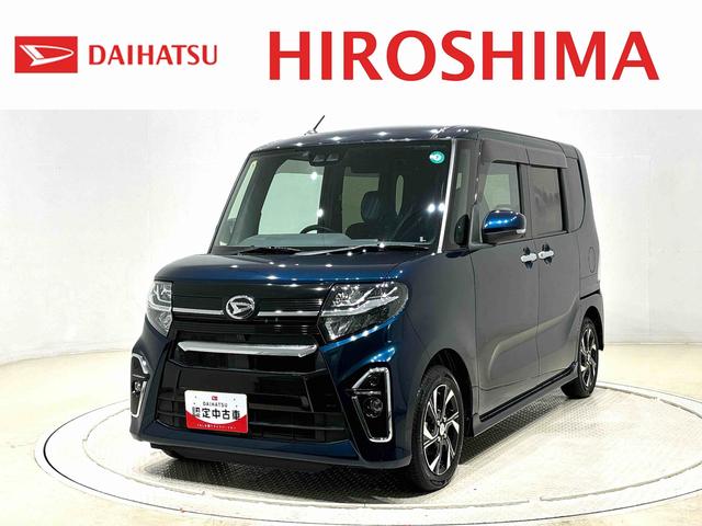 タントカスタムＸセレクション　バックモニター　ＥＴＣ　オートライト運転席・助手席シートヒーター　後席両側パワースライドドア　ＬＥＤヘッドライト・フォグランプ　サイドエアバッグ　プッシュボタンスタート　キーフリーシステム　オートエアコン（広島県）の中古車