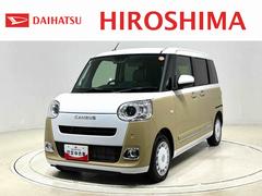ムーヴキャンバスストライプスＧターボ　運転席・助手席シートヒーター純正ナビ装着用アップグレードパック　両側電動スライドドア　電動パーキングブレーキ　オートブレーキホールド機能　運転席シートリフター　チルトステアリング　キーフリーシステム