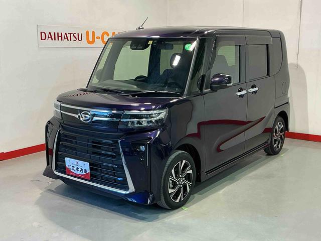 タントカスタムＸ雹害　衝突軽減ブレーキ　リアコーナーセンサー　車線逸脱防止　アイドリングストップ機能　Ｂカメラ　ナビＴＶ　盗難警報装置　ＬＥＤ　キーレスエントリー　前席シートヒーター　オートＬＥＤ（栃木県）の中古車