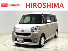 ムーヴキャンバスＧメイクアップリミテッド　ＳＡＩＩＩＬＥＤヘッドランプ・フォグランプ　置き楽ボックス　オートライト　プッシュボタンスタート　セキュリティアラーム　パノラマモニター対応カメラ　両側パワースライドドア