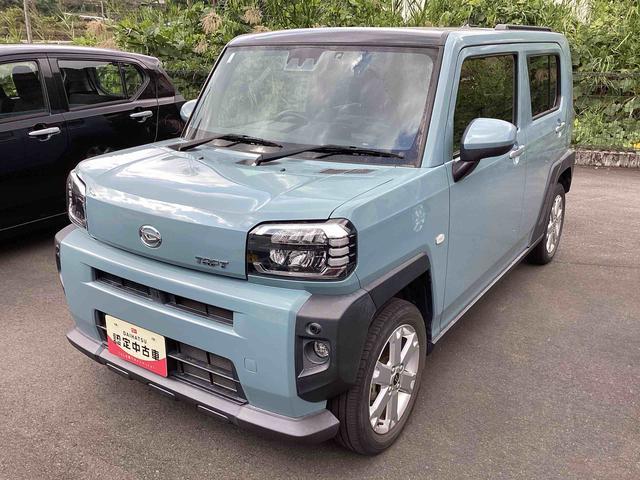 タフトＧインパネシフト　プッシュスタートスイッチ　電子カードキー　運転席助手席エアバッグ　被害軽減ブレーキ　オートマチックハイビーム　車線逸脱防止　ガラスルーフ　アルミホイール　ＡＢＳ（鹿児島県）の中古車