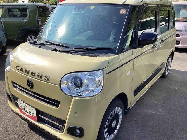 ムーヴキャンバスセオリーＧインパネシフト　プッシュスタートスイッチ　電子カードキー　電動パーキングブレーキ　ディスプレイオーディオ　両側電動スライドドア　衝突軽減ブレーキ　車線逸脱警報　オートハイビーム　ＡＢＳ（鹿児島県）の中古車