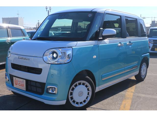 ムーヴキャンバスストライプスGターボ 当店使用サービスカーUP車左右パワースライドドア 左右シートヒーター アダプティブクルーズコントロール バックカメラ(埼玉県)の中古車