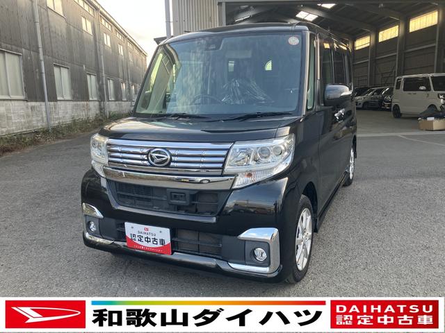 タントカスタムＸ　ＳＡII衝突被害軽減ブレーキ　衝突安全ボディ　ＬＥＤヘッドランプ　プッシュスタートボタン　オートエアコン　７インチナビ　バックカメラ左側パワースライドドア　ミラクルオープンドア　ＥＴＣ車載器（和歌山県）の中古車