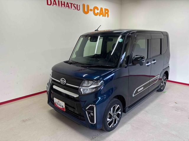 タントカスタムX4WD LEDヘッドライト/フォグランプ オートエアコン/ライト/ハイビーム/電動ドアミラー コーナーセンサー 運転席・助手席シートヒーター 両側電動スライドドア チルトステアリング(秋田県)の中古車