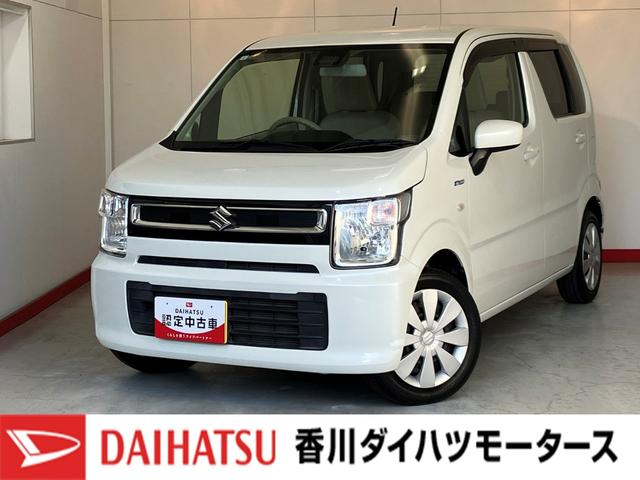 ワゴンＲハイブリッドＦＸ　セーフティーパッケージ装着車ワンオーナー　ハイブリッド　ＣＤ　社外ＥＴＣ　運転席シートヒーター　電動格納ミラー　ＳＡ　アイドリングストップ　ハロゲンヘッドライト　スマートキー　取扱説明書　メンテナンスノート（香川県）の中古車