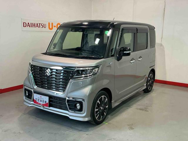 スペーシアカスタムハイブリッドＸＳターボ両自動ドア　前後誤発進抑制機能　ドライブレコーダ　アルミホイールタイヤ　リアコーナーセンサー　電格ミラー　リアカメラ　盗難防止　衝突安全ボディ　スマートキー付　ターボモデル　ＥＳＣ　ＬＥＤ　ナビＴＶ（栃木県）の中古車