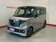 スペーシアカスタムハイブリッドＸＳターボ両自動ドア　前後誤発進抑制機能　ドライブレコーダ　アルミホイールタイヤ　リアコーナーセンサー　電格ミラー　リアカメラ　盗難防止　衝突安全ボディ　スマートキー付　ターボモデル　ＥＳＣ　ＬＥＤ　ナビＴＶ