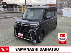 タントカスタムＲＳ　１０インチナビ　パノラマモニタースマートアシスト・ＬＥＤヘッドライト・１５インチアルミホイール・両側パワースライドドア・ＵＳＢソケット・運転席助手席シートヒーター・レザー調Ｘフルファブリックシート・本革巻ステアリングホイール