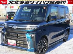 タントカスタムＲＳ４ＷＤ　ターボ　両側パワースライドドア　ＬＥＤヘッドライト　オートライト　オートエアコン　オーディオレス　シートヒーター　前後コーナーセンサー　後席テーブル　アイドリングストップ