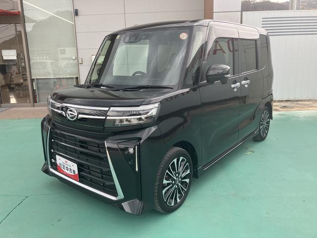 タントカスタムＲＳ両側パワスライドドア　レーンキープＡ　ＩＳＴＯＰ　オートミラー　オートＬＥＤ　ターボエンジン　ナビ付き　ＬＥＤライト　１オーナー　キーフリー　セキュリティ　安全ボディー　アルミホイール　ＡＢＳ（山口県）の中古車