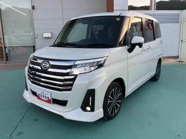 トールカスタムＧ　ターボ両側パワスラドア　衝突回避支援ブレーキ機能　ＬＫＡ　ＬＥＤライト　Ｉ−ＳＴＯＰ　電動格納ミラー　ＴＶ　キーフリーシステム　アルミ　オートライト　ターボエンジン　盗難防止システム　スマートキー　ＡＢＳ（山口県）の中古車