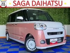 ムーヴキャンバスストライプスＧ両側電動スライドドア・プッシュボタンスタート・ステアリングスイッチ・オートエアコン・キーフリー・コーナーセンサー・ベンチシート・シートヒーター・パワーウィンドウ