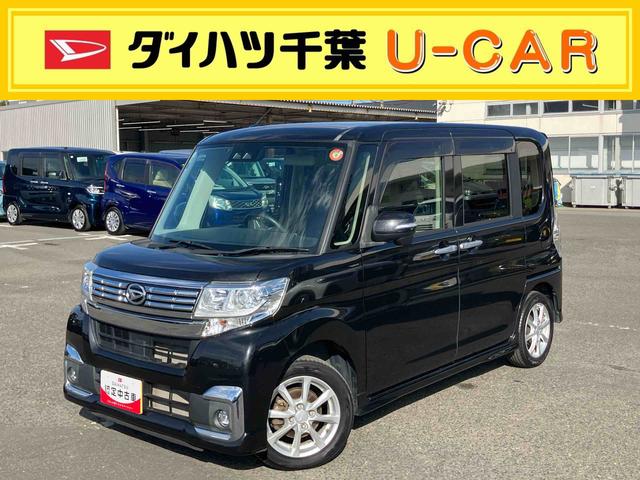 タントカスタムX SAIIIナビ/TV/DVD/BT/USB 後席モニター Bカメラ ETC 運転席シートヒーター LEDヘッドライト オートライト オートハイビーム 両側電動スライド スマアシ キーフリー 盗難防止警報 アルミ(千葉県)の中古車