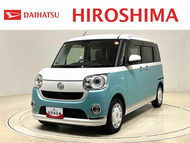 ムーヴキャンバスＧメイクアップＶＳ　ＳＡIII　ナビ　ＥＴＣＬＥＤヘッドランプ・フォグランプ　置き楽ボックス　オートライト　プッシュボタンスタート　セキュリティアラーム　パノラマモニター対応カメラ　両側パワースライドドア（広島県）の中古車