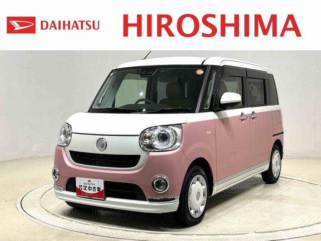 ムーヴキャンバスＧメイクアップＶＳ　ＳＡIII　ナビ　ドラレコ　ＥＴＣＬＥＤヘッドランプ・フォグランプ　置き楽ボックス　オートライト　プッシュボタンスタート　セキュリティアラーム　パノラマモニター対応カメラ　両側パワースライドドア（広島県）の中古車