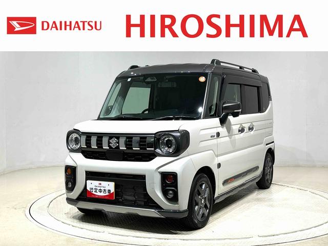 スペーシアギアハイブリッドＸＺ　ターボ　ナビ　ドラレコ　ＥＴＣＬＥＤオートライト　プッシュボタンスタート　オートエアコン　電動格納式ドアミラー　アルミホイール　キーフリーシステム（広島県）の中古車