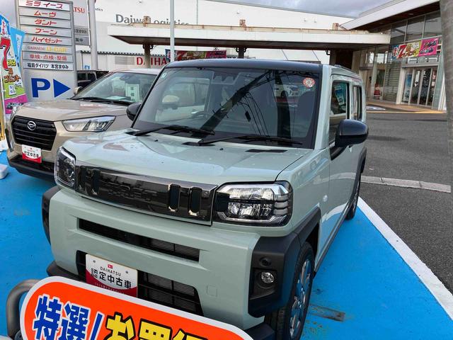 タフトGターボ ダーククロムベンチャー 4WD660cc 4WD CVT スカイフィールトップ ディスプレイオーディオ ドラレコ クルーズコントロール 衝突被害軽減ブレーキ 横滑り防止装置 ABS アイドリングストップ プッシュボタンスタート(福島県)の中古車